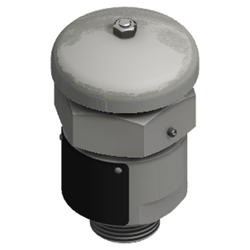 Bel&uuml;ftungsventil mit Haube aus Edelstahl 1.4571, federbelastet